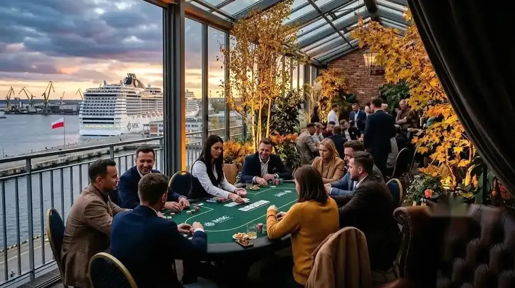 Stół pokerowy z brandingiem firmy