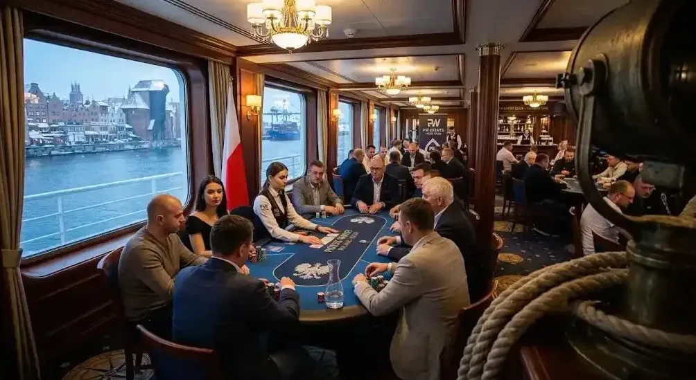 Stół pokerowy premium w zbliżeniu